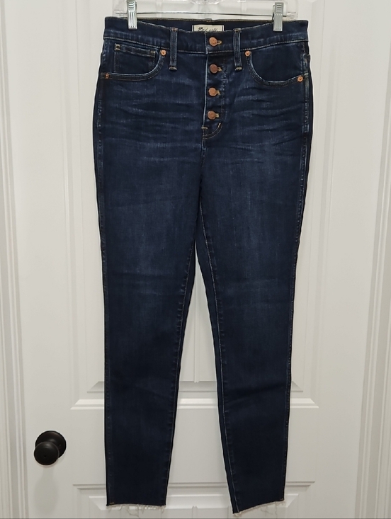 Madewell Denim - Madewell Dark Denim High Rise Skinny Button-Fly Jeans New